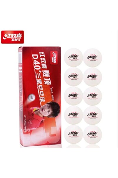 Choice 20 قطعة 3 نجوم بيضاء 10 قطع كرات تنس طاولة DHS مخيطة D40+ ABS مادة جدي...
