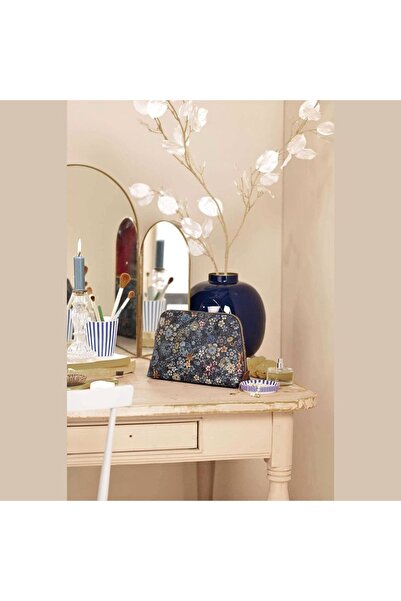 Pip Studio Cosmetic bag, Triangle Medium, Pip Studio, Blue, 24/17x16.5x8 cm, Tutti i Fiori collection