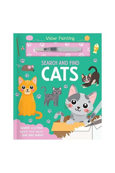 Imagine That Watercolor Painting Search and Discovery - Cats