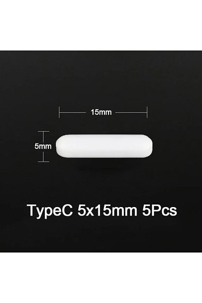 Choice C5x15 5 قطع 5 قطع قضيب مغناطيسي للمختبر أسطواني مغناطيسي تحريك قضيب 3 أنواع مغناطيسي تحريك