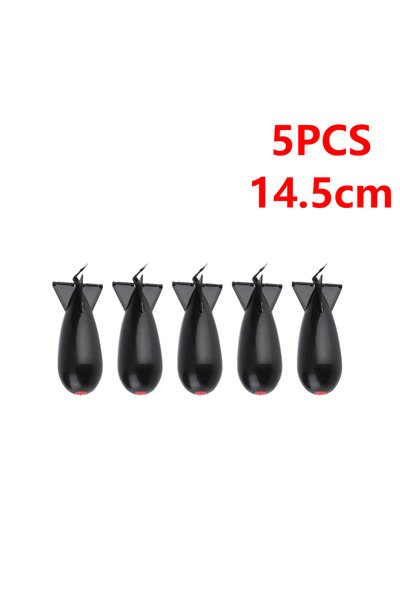 Choice أسود 14.5 سم 5 قطع 3-10 قطع وحدة تغذية صاروخية لصيد سمك الشبوط Spod Bo...