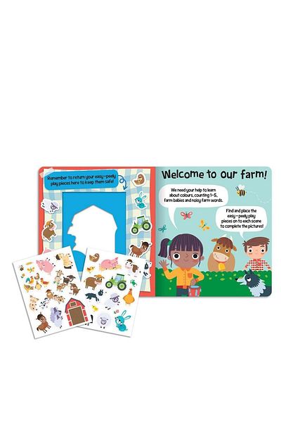 Imagine That Publishing Easy Peely Farm - Peel-Stick-Play
