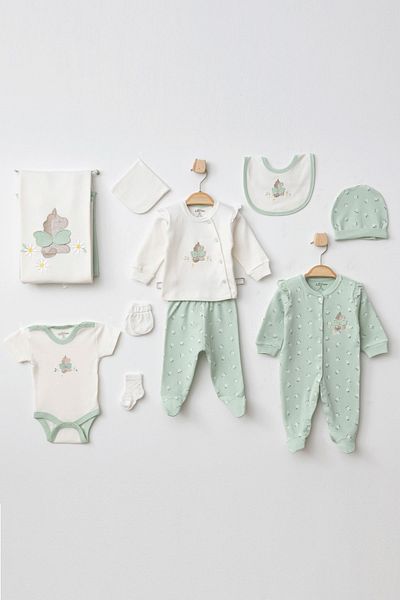 Aziz Bebe Baby Girl Horse Figured 10' Hospital Exit Set 0 Month - 3 Month
