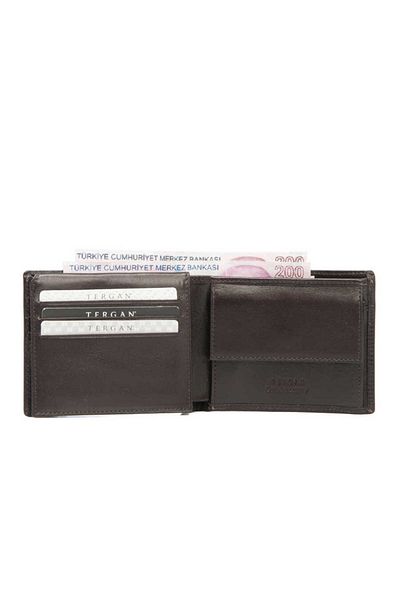 Tergan Brown Genuine Leather Men's Wallet - S1Ce00001254-A98