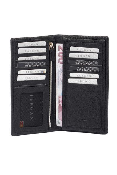 Tergan Black Genuine Leather Men's Wallet - S1Ce00001631-U9G