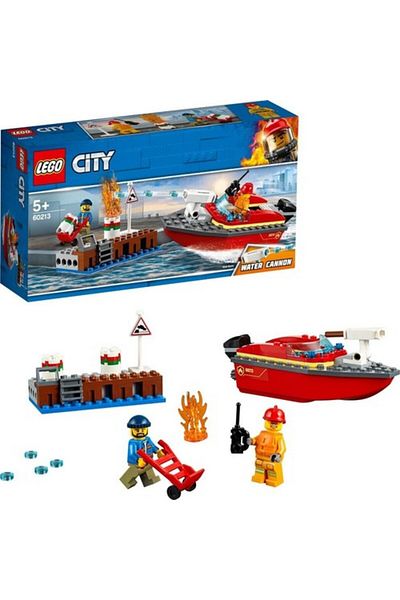 LEGO City Dock Fire 60213