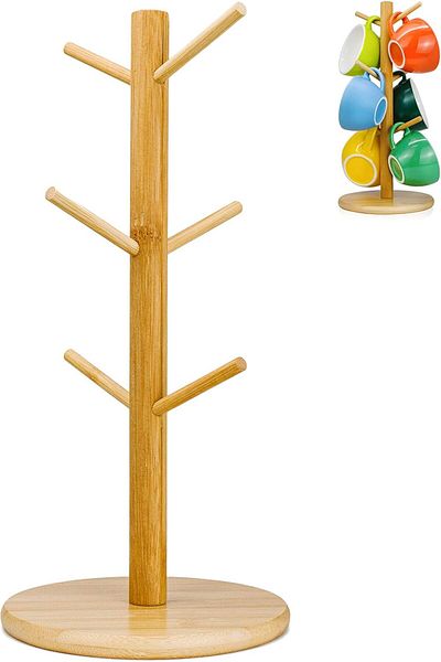 MIBRU Coffee cups wooden hanging base