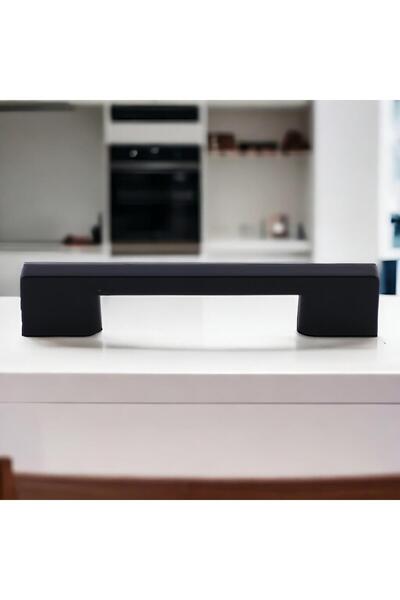 Badem10 (PLASTIC HARD) 20 buc. Pod 128 mm Mobilier negru Sertar de bucătărie Dulap dulap Mâner Mâner