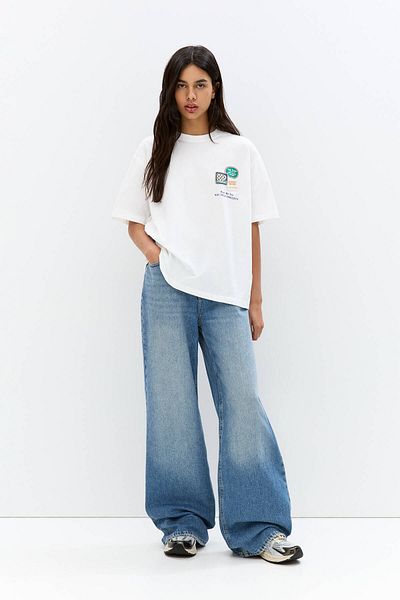 Pull & Bear T-shirt with tea bag graphic