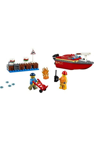 LEGO City Dock Fire 60213