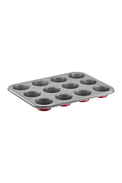 Ambition Muffin tin 35x26.5x3cm, 12 servings, with non-stick coating, Cherry