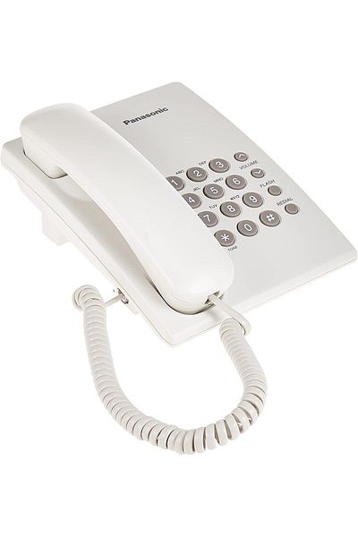 PANASONIC هاتف أرضي سلكي - أبيض (ماليزيا) - Kx-ts500