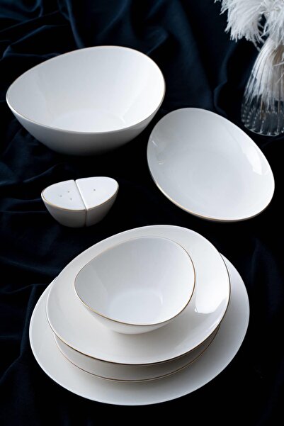 ACAR Brinia 6 Kişilik 29 Parça Gold Yemek Takımı