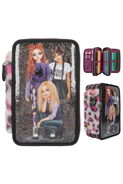 Top Model Triple Pencil Case Rebel Kittty