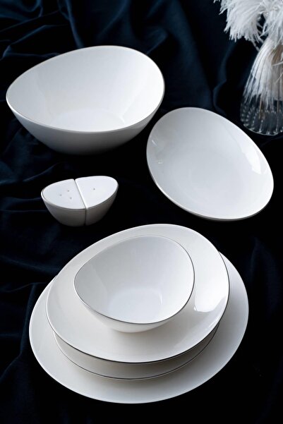 ACAR Brinia 6 Kişilik 29 Parça Silver Yemek Takımı