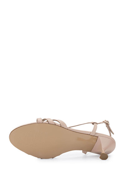 Tamer Tanca Women's Vegan Beige Heeled Shoes