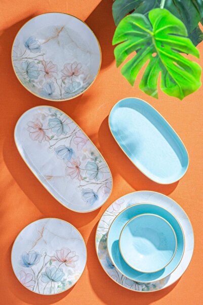 ACAR Rae 6 Kişilik 27 Parça Yemek Takımı