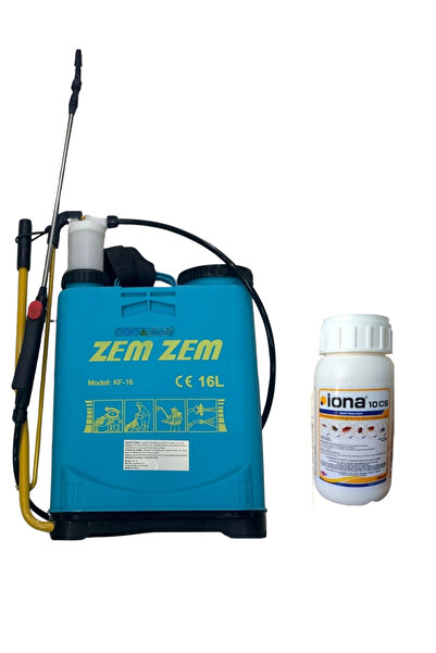 Safa Tarım İONA 10CS 250ML Haşere İlacı/Zemzem 16Lt Manuel İlaçlama Pompası