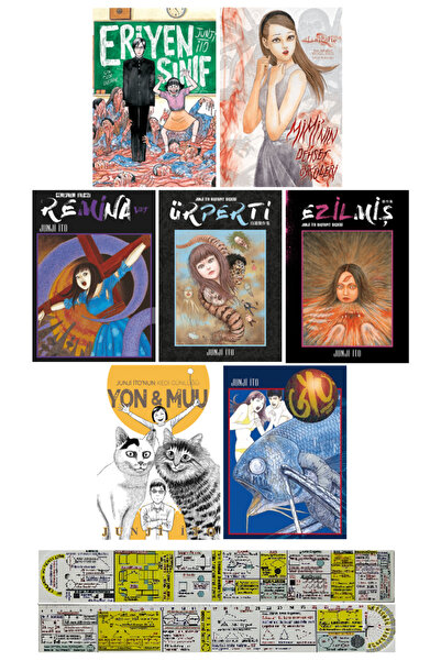 Gerekli Şeyler Yayıncılık Junji İto 7'li Manga Seti/Eriyen Sınıf,Miminin Dehş...