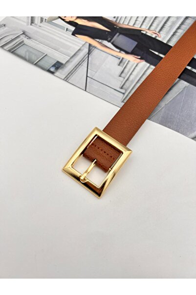 MODAM HİFA Cataramă pătrată Aur Femei Curea Pantaloni Curea Rochie Curea Cămașă Curea Jachetă