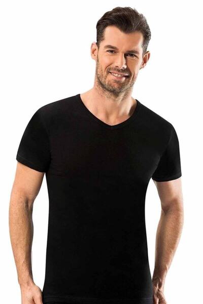 jilly jo 2009 V-Neck Half Sleeve Thermal Men's Athlete Top Underwear