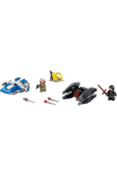 LEGO حرب النجوم 75196 A-Wing مقابل. Tıe Silencer Microfighters