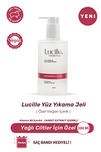 Lucille جل تنظيف الوجه المضاد للرؤوس السوداء وحب الشباب للبشرة الدهنية مع فيت...