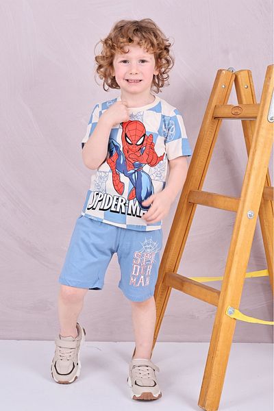 LİLLYPİCCA Character Printed Crew Neck Boys Shorts Suit