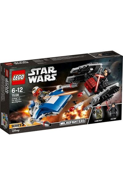 LEGO حرب النجوم 75196 A-Wing مقابل. Tıe Silencer Microfighters