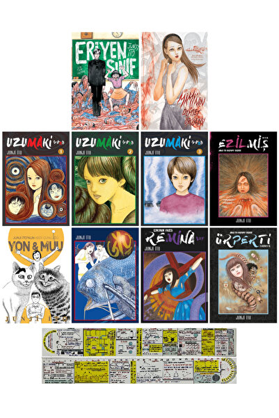 Gerekli Şeyler Yayıncılık Junji İto 10'lu Manga Seti / Eriyen Sınıf - Miminin...