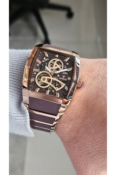 Raymond Rym-5129 Raymond Automatic Men's Wristwatch - 100% Steel and 2 Years Warranty