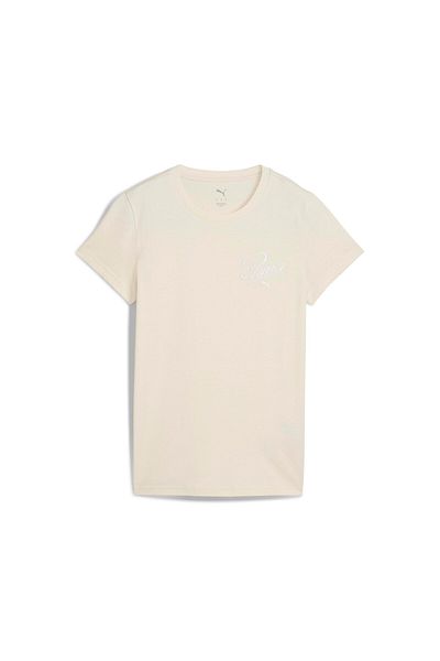 Puma Tricou crem pentru femei Essentials Script ( 684982 -87)