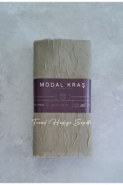 Trend Hediye Sepeti Bamboo Scarf Olive Green Color