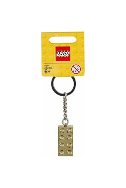 LEGO سلسلة مفاتيح من الطوب الذهبي مقاس 2 × 4، طراز 850808