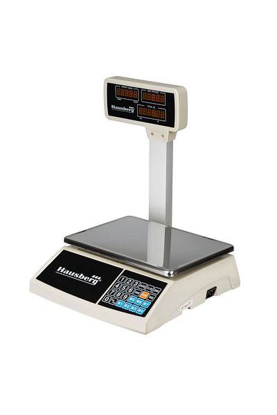 Hausberg Ηλεκτρονική ζυγαριά Hausberg HB6051, φωτεινή οθόνη LCD, χωρητικότητα 30kg
