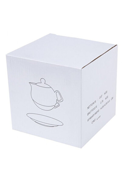 Ambition Teapot, cup and saucer set, 3 pieces, Salsa