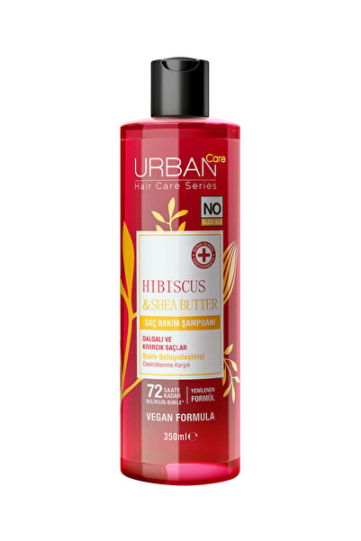 Urban Care Hibiscus&Shea Butter Kıvırcık Dalgalı Saçlar Bukle Belirginleştirici Bakım Şampuanı 350ml-veganx2