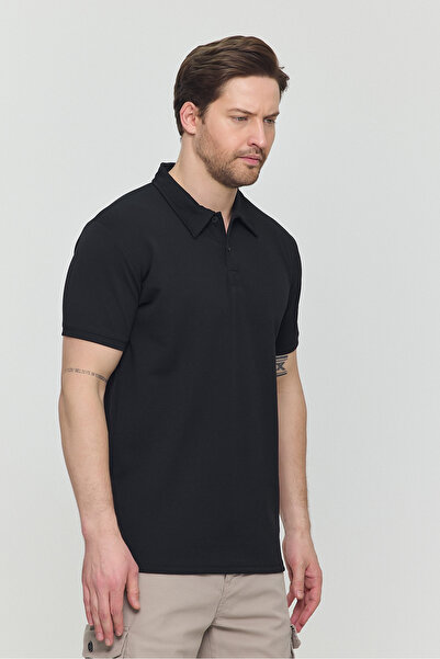 DOAYS Чоловіча футболка з крепової тканини з повним еластичним коміром поло DAWRAZZ-031