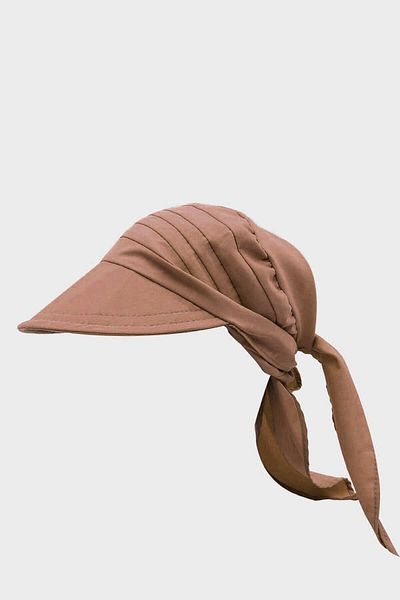 Külah Women's Safari Tie-Up Scarf with Brim Bandana Beach Hat