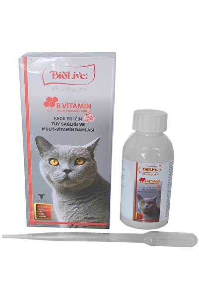 Kediler Için B Vitamin Multivitamin Tüy Sağlığı Likit Vitamin 100ml