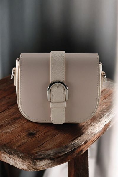 HFKY Mini Cream Box - Geantă de umăr cu curea, Micro Crossbody Ry0218