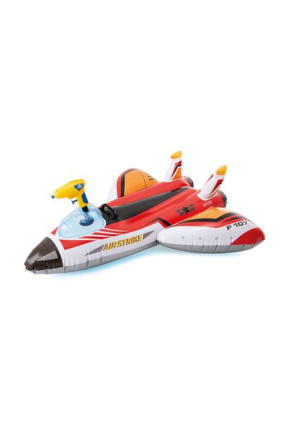 Intex Red Inflatable Water Plane - With Water Gun, 117*117 Cm (57536)