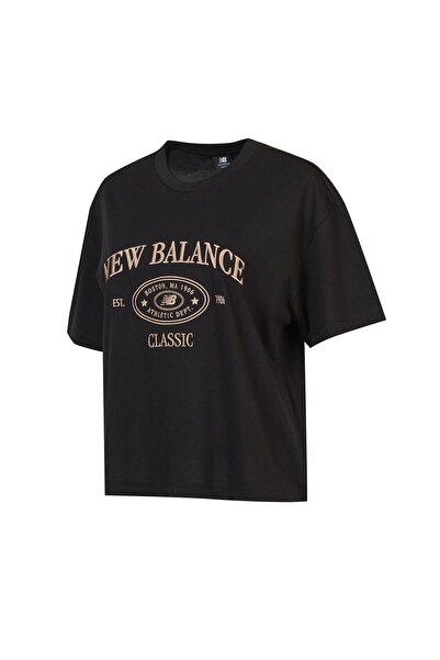 New Balance Lifestyle női fekete alkalmi stílusú póló WNT1508-BK