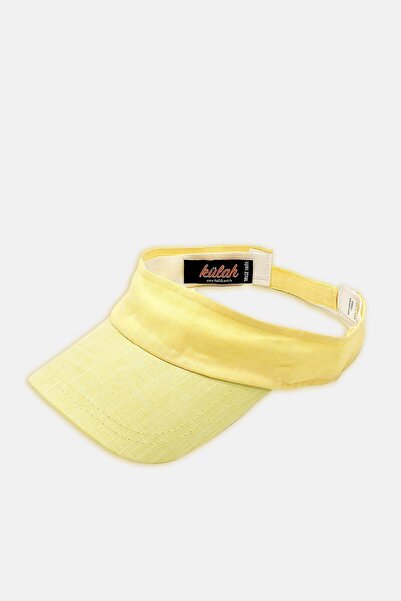 Külah قبعة نسائية من الكتان الأصفر