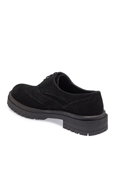 inyola Kadın Hakiki Süet Deri Oxford Ayakkabı 4040