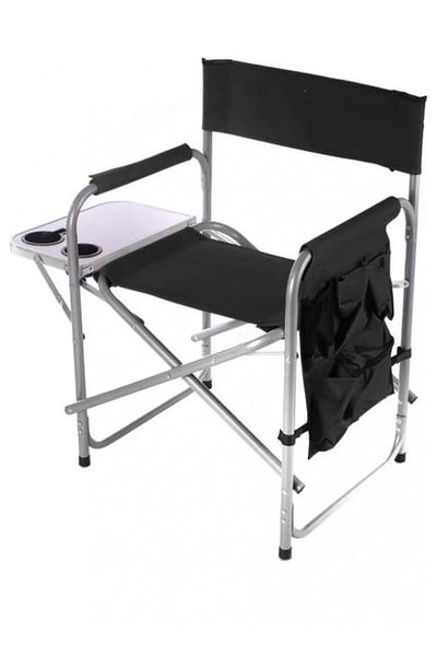 Cady One Lightweight Portable Folding Chair with Side Table and Cup Holders for Camping and Hiking