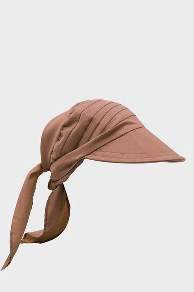 Külah Women's Safari Tie-Up Scarf with Brim Bandana Beach Hat