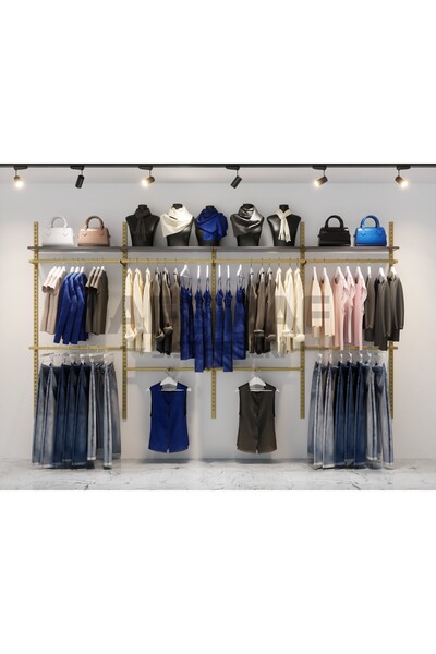 AFE DEKOR Mağaza Raf Sistemi, Askılık Sistemi, Butik Rafı, Mağaza Stand, Giyi...