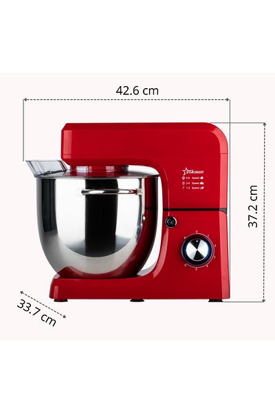 STARCREST Robot de bucatarie profesional STARCREST SKM-2002RD, 2000 W, Bol 10 L Inox, 5 Accesorii