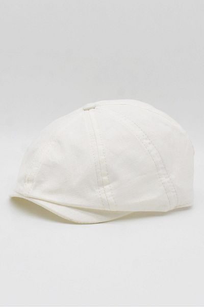 Külah 6-12 Years Old Summer Linen Children's Cap Hat Cream